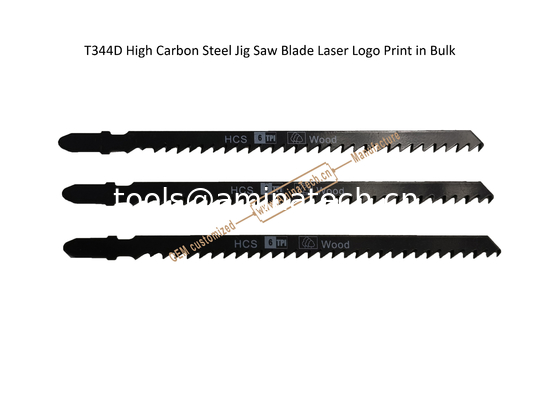 T344D Carbon Jig Saw Blade Laser Logo Print in Bulk size:145mmx8x6T, Cutting Woods,Reciprocating Saw Blade supplier
