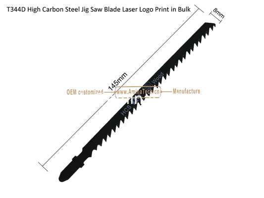 T344D Carbon Jig Saw Blade Laser Logo Print in Bulk size:145mmx8x6T, Cutting Woods,Reciprocating Saw Blade supplier