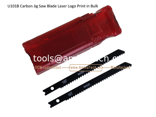 U101B Carbon Steel Jig Saw Blade Laser Logo Print in Bulk size:100mmx8x10T, Cutting Wood,,Reciprocating Saw Blade supplier