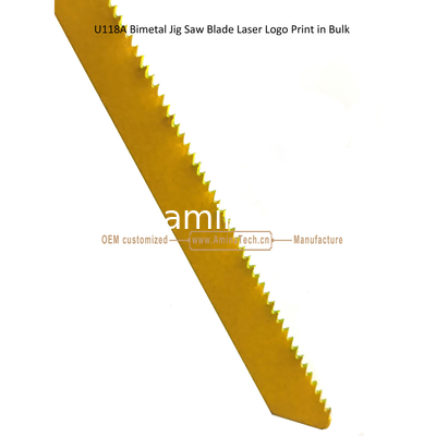 U118A Bimetal Jig Saw Blade Laser Logo Print in Bulk,Reciprocating Saw Blade ,Power Tools supplier