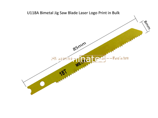 U118A Bimetal Jig Saw Blade Laser Logo Print in Bulk,Reciprocating Saw Blade ,Power Tools supplier