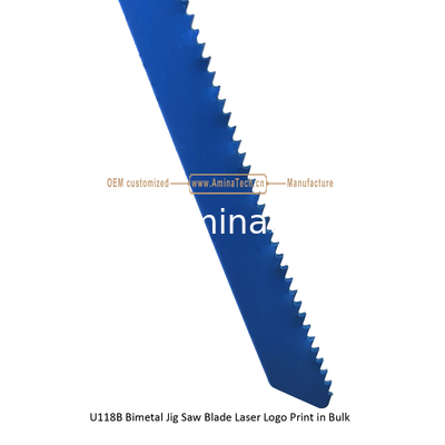 U118B Bimetal Jig Saw Blade Laser Logo Print in Bulk,Reciprocating Saw Blade ,Power Tools supplier