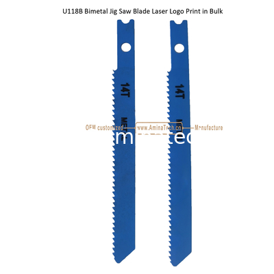 U118B Bimetal Jig Saw Blade Laser Logo Print in Bulk,Reciprocating Saw Blade ,Power Tools supplier