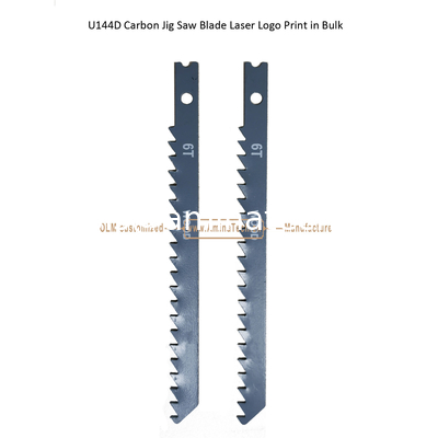 U144D Carbon Jig Saw Blade Laser Logo Print in Bulk size:100mmx8x6T, Cutting Woods,Reciprocating Saw Blade supplier