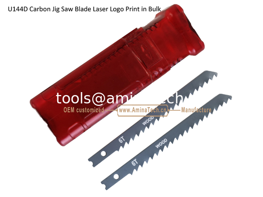 U144D Carbon Jig Saw Blade Laser Logo Print in Bulk size:100mmx8x6T, Cutting Woods,Reciprocating Saw Blade supplier