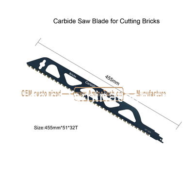 Carbide Saw Blade for Cutting Bricks    Size:455mmx51x32T,Power Tools,Reciprocating supplier