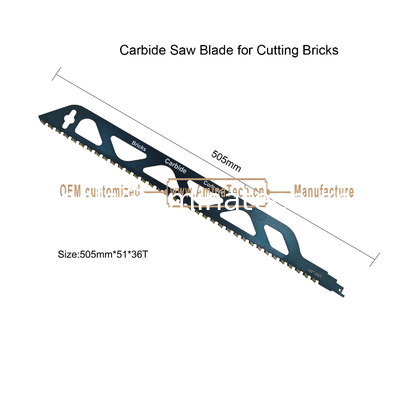 Carbide Saw Blade for Cutting Bricks    Size:505mmx51x36T,Power Tools,Reciprocating supplier